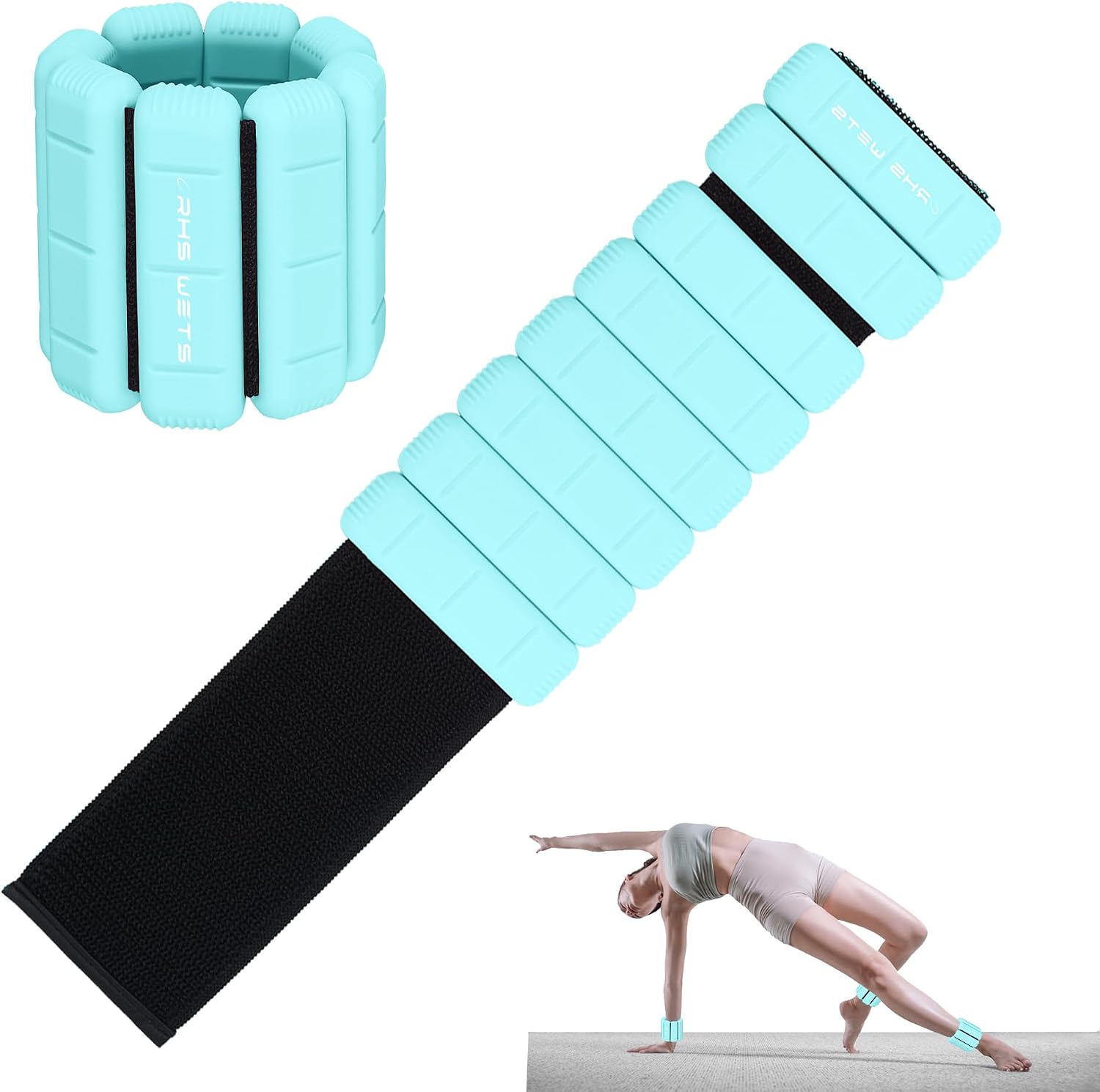 Juego Pesas 1Kg-2.2Lb De Muñeca/tobillo Wellness