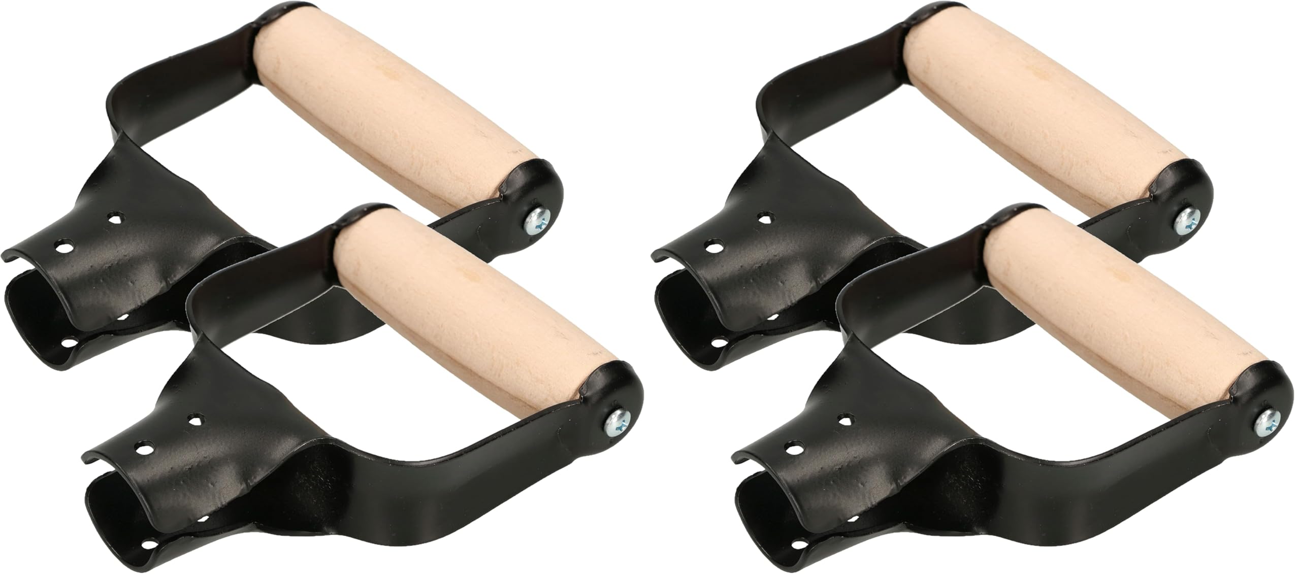 KOTARBAU® 2er Set Schaufel D Griff aus Holz und Metall für 33mm Stiel (Packung mit 2)