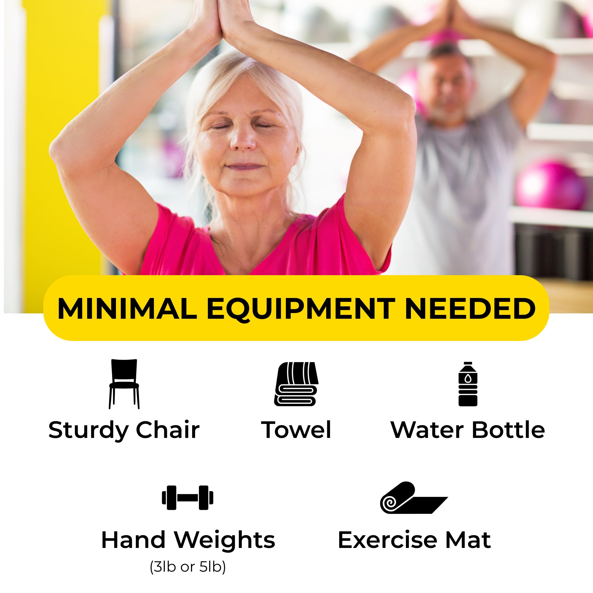 Il DVD di allenamento Challenge di 28 giorni per principianti e anziani - Full Body, Low Impact Exercise e programma di fitness