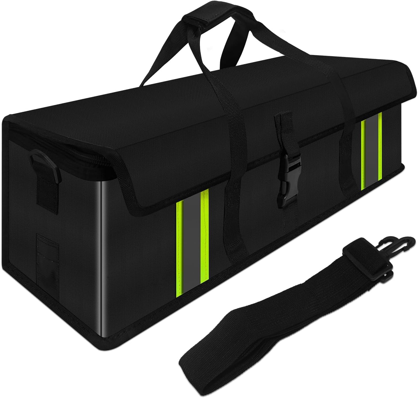 Torba na akumulator Ebike wodoszczelna i odporna na wybuchy, 8-warstwowa, ognioodporna torba do 1800°C, pokrowiec ochronny na akumulator Ebike Lipo Safe Bag do przechowywania, transportu i