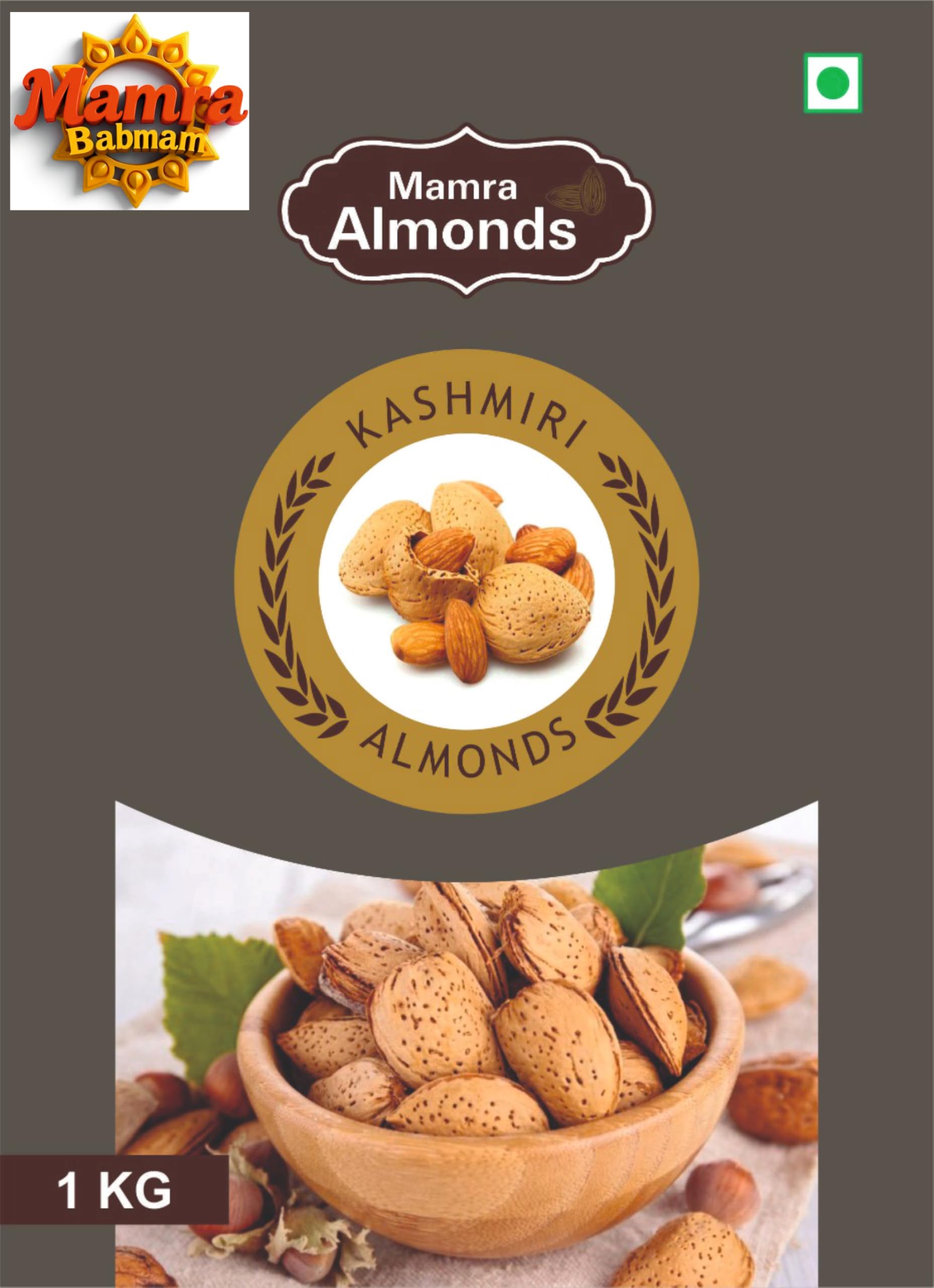 Kashmiri Mamra Almonds/Badam with shell easiy to break pack of (1kg) - 100% Natural & Organic Sourced From Kashmir Badam (B0DCVN9SH2) Amazon Price History, Amazon Price Tracker
