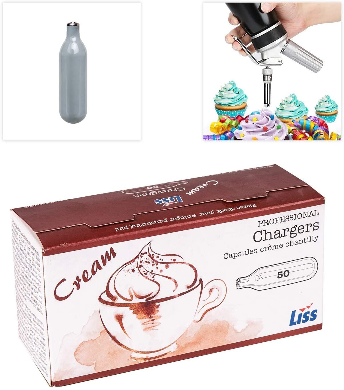 Liss 50 Lattine Ricarica Crema Sifoni