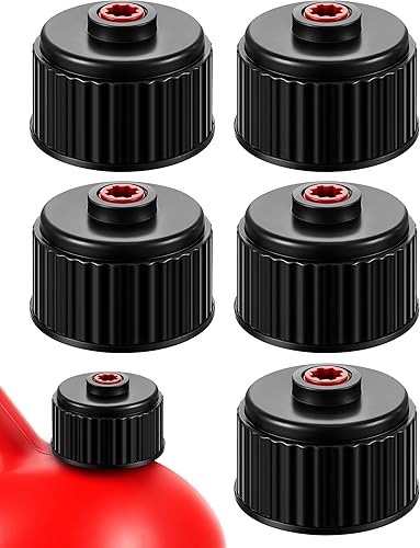 Fabbay 5 piezas Racing Fuels Tapa de repuesto Racing Fuels 3042 Tapa de jarra de repuesto Racing Gas Utility Tapa de repuesto para jarras de