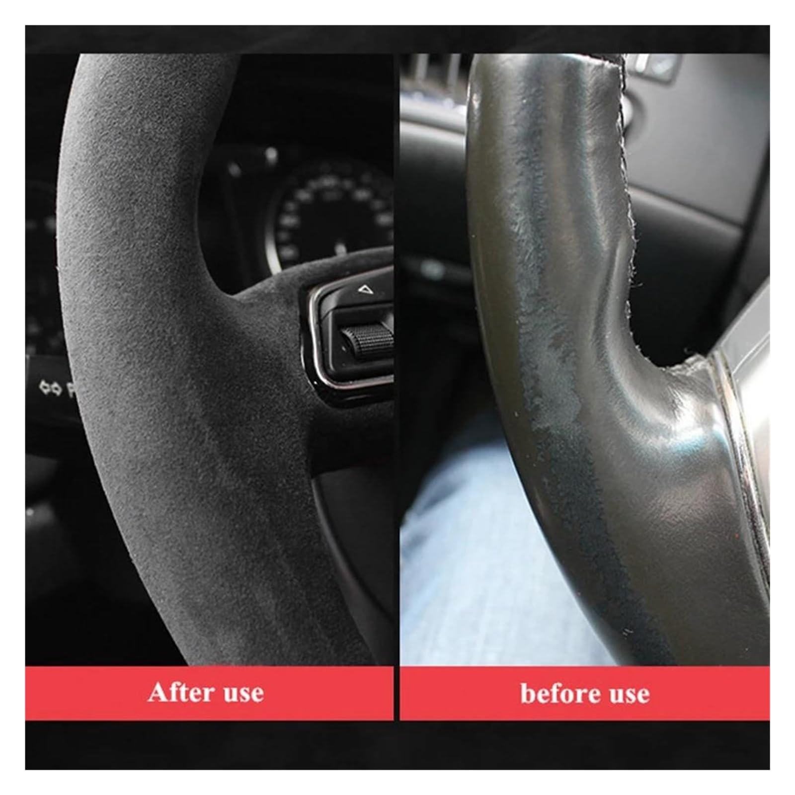 Cubierta Volante Volante De Ante Trenzado para Serie 3 E46 Coupé 2000-2006 para M3 Y para M5 E39 2000-2003 Funda Volante Coche