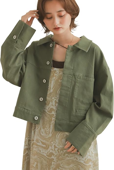 Amazon センスオブプレイス ジャケット コート ワークジャケット レディース 16 27a002 Khaki One コート ジャケット 通販