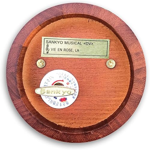 Miniatura 268 de BinkeGG Caja de música con forma de corazón hueco de madera con mecanismo musical Sankyo, melodía: Howl's M0ving Castle (Merry Go Round of Life)