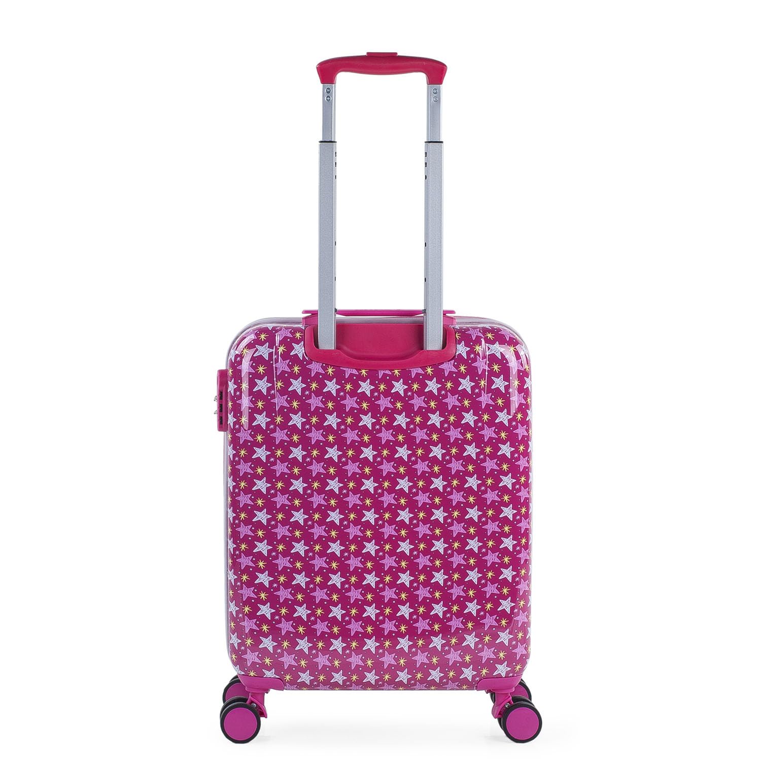 SKPAT - Valises pour Enfants, Chariot à Bagages à Main Pliable pour Filles, léger pour Enfants, Bagages à Main - Compatible avec Le Cadenas à Combinaison Ryanair TSA, Fuchsia