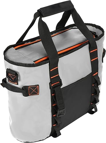 Miniatura 8 de Bolsa térmica aislada para 20 latas, plegable, a prueba de fugas, para acampar al aire libre, con cremallera, bolsas refrigeradoras portátiles