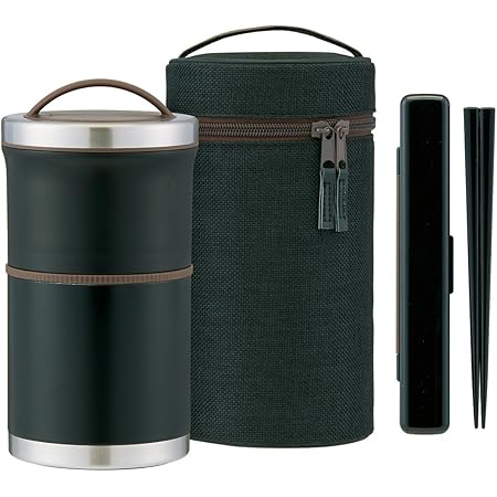 Amazon スケーター 保温弁当箱 縦型 ランチジャー 900ml 大容量 和 モダン 黒 男性用 Kclr9 保温ランチジャー オンライン通販