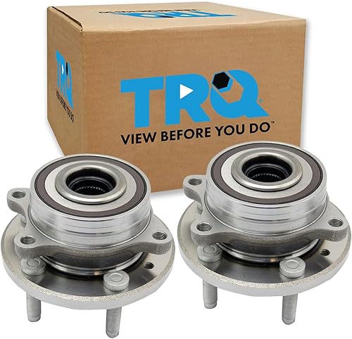 Vista 89 de TRQ Juego de Rodamientos de Rueda y Cubierta de Llanta Trasera para Conductor y Pasajero 2 Piezas Compatible con Infiniti G35 2003-2006 2007 G35