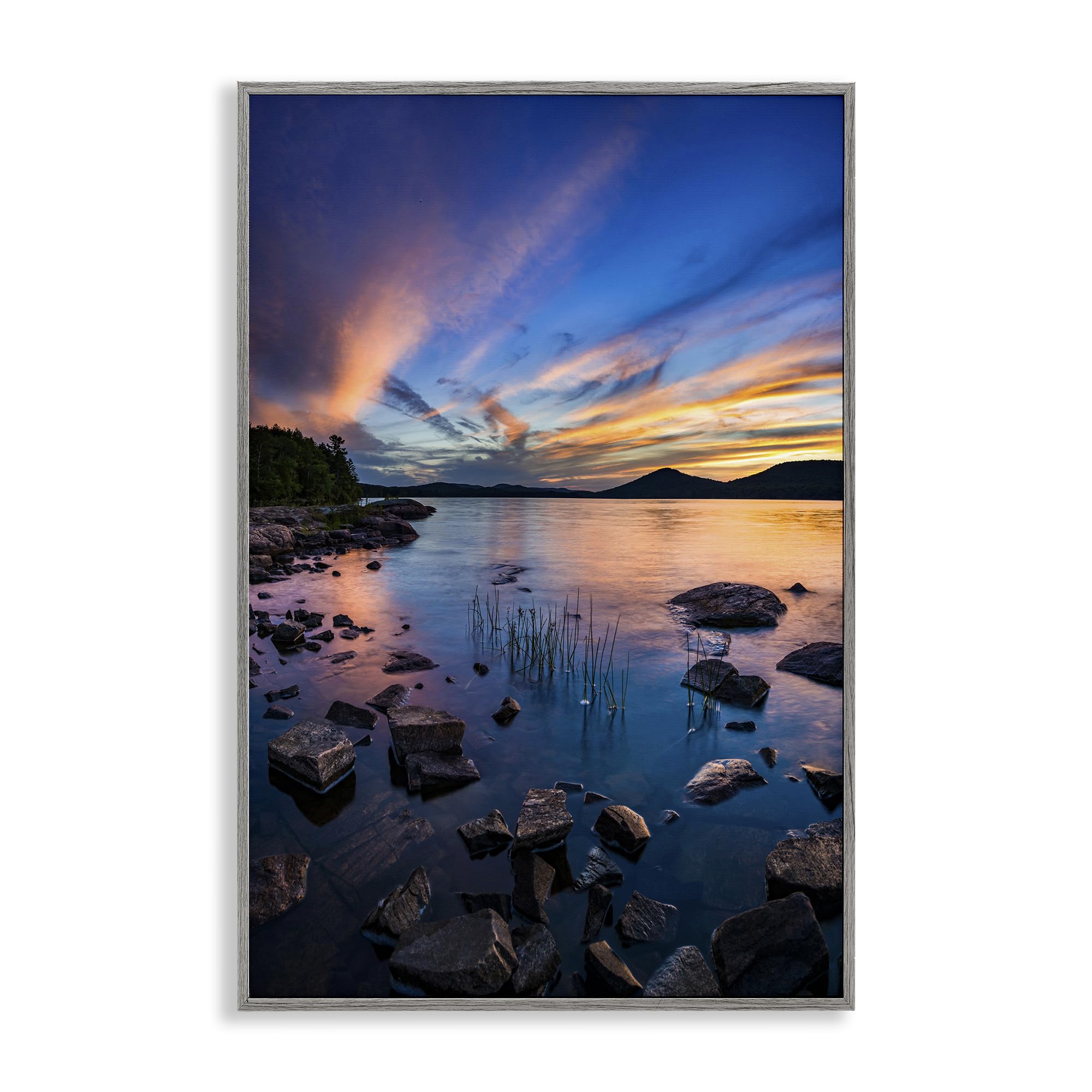 'Sunrise on Piseco Lake'| Framed Giclee Art