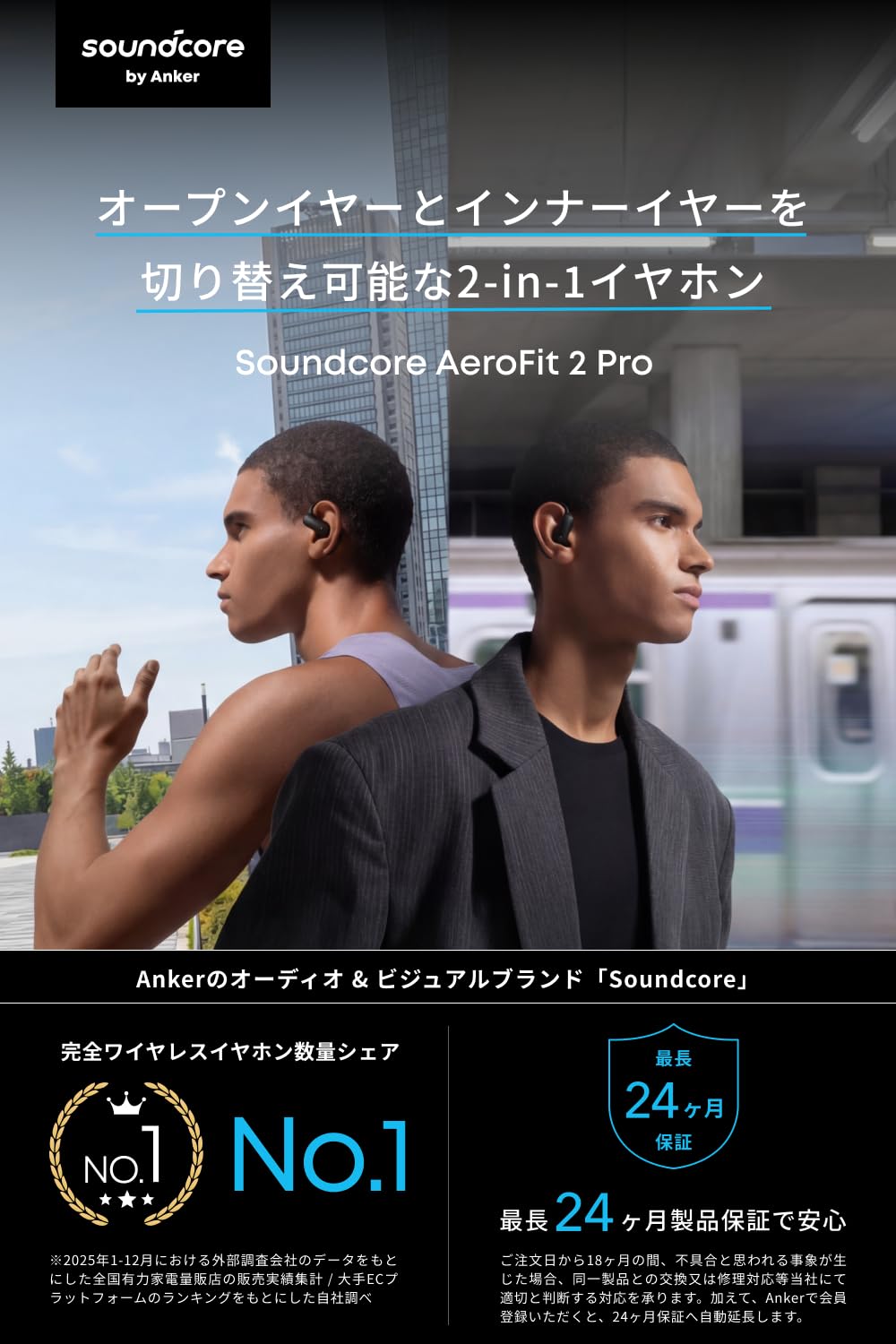 Amazon.co.jp: Anker Soundcore AeroFit 2 Pro（Bluetooth 6.1