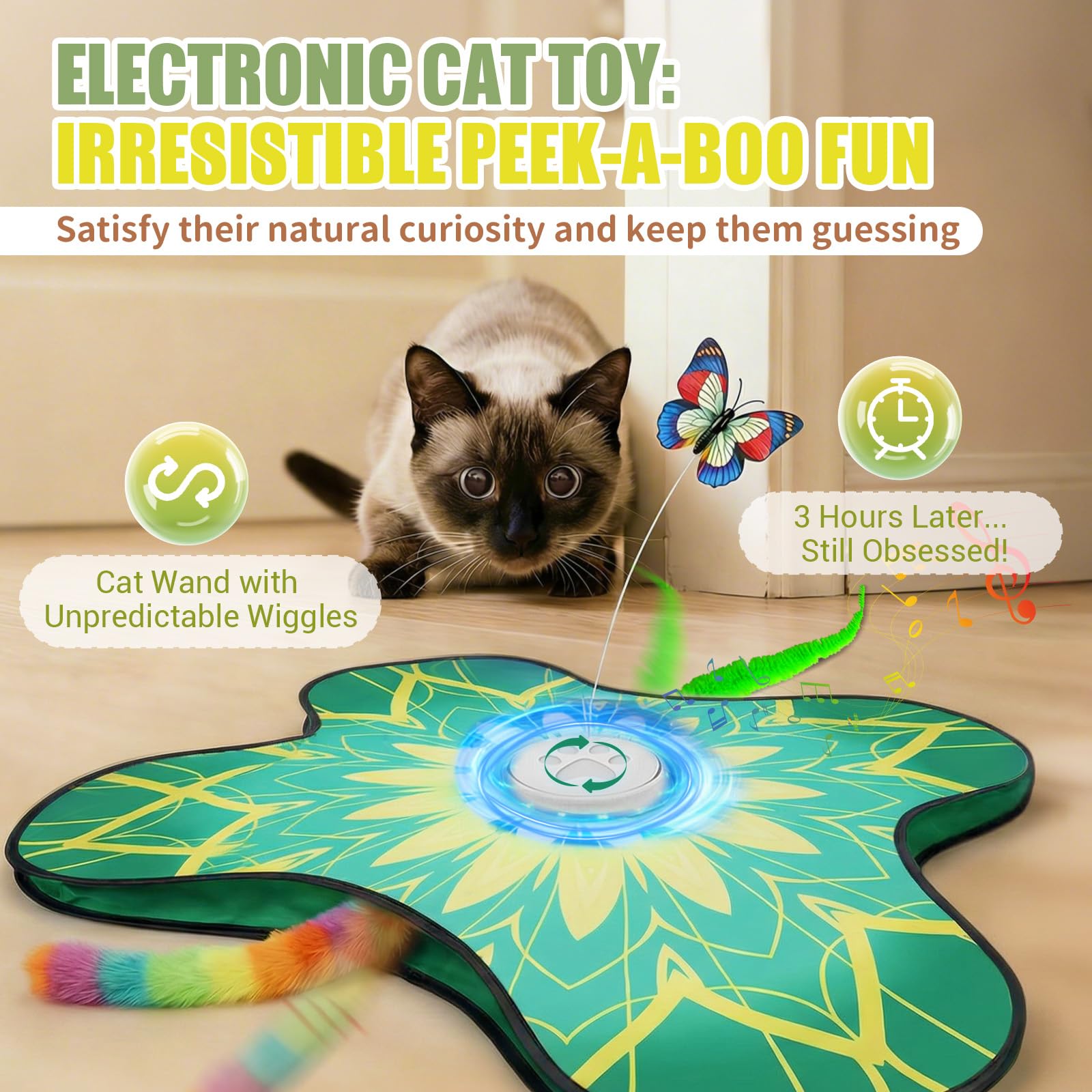 Juguetes para gatos de escondite (verde)