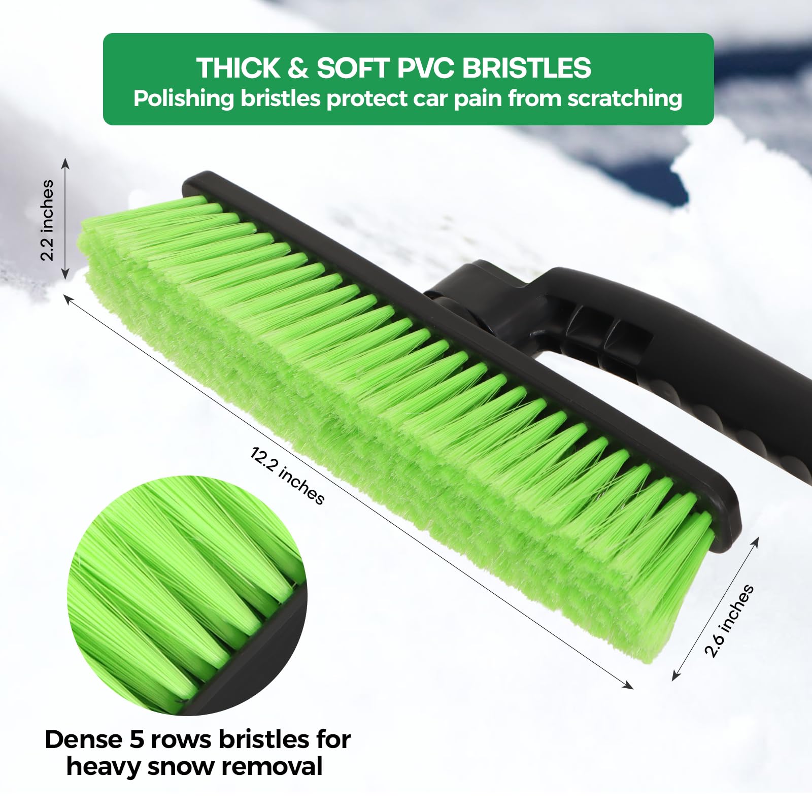 Grattoir à Glace, Brosse à Neige Grattoir à Glace Amovible Avec Manche Antiderapant~p152350542