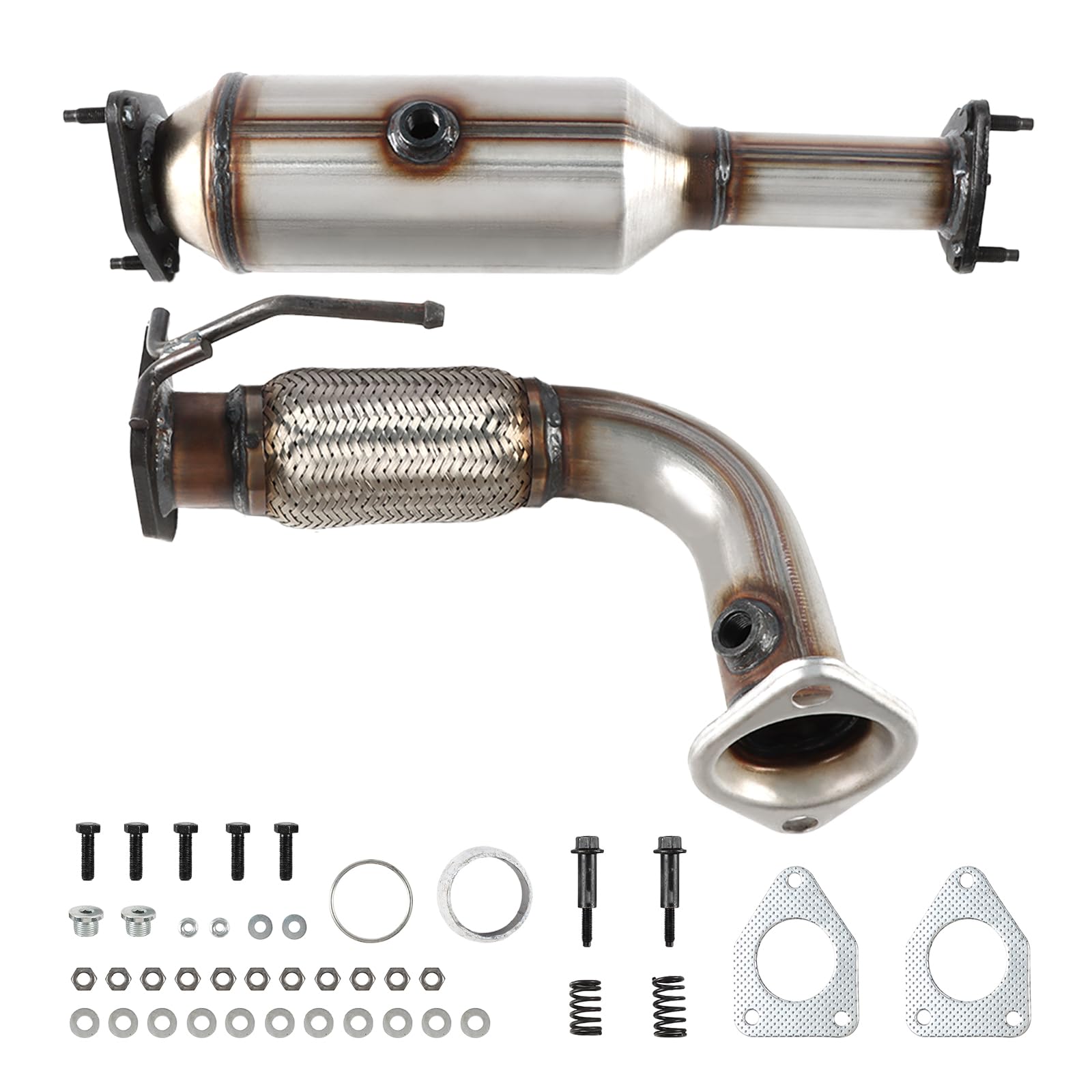 LELEHOKA Front Flex Pipe & Catalytic Converter Replacement for Honda Accord 2003-2007 2.4L
