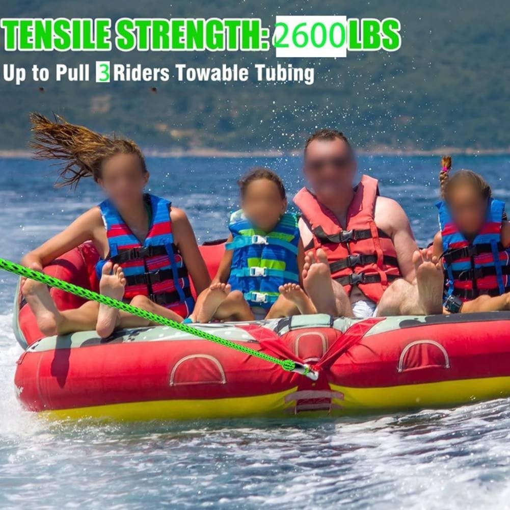 Cuerda de remolque marina 60 pies mango espuma 3 personas