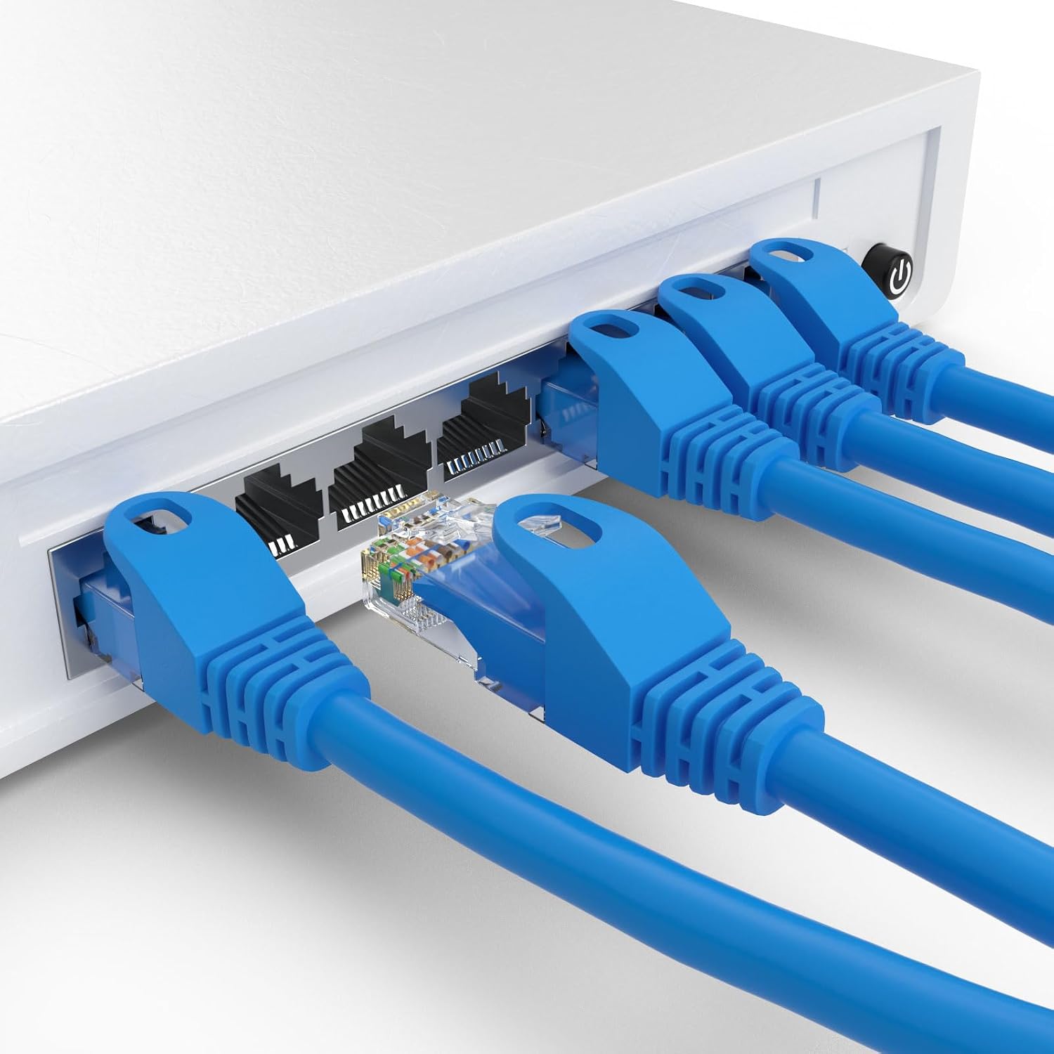 goobay 68360 CAT 5e Link Cable, U/UTP, Blue, 20 m Cable Length