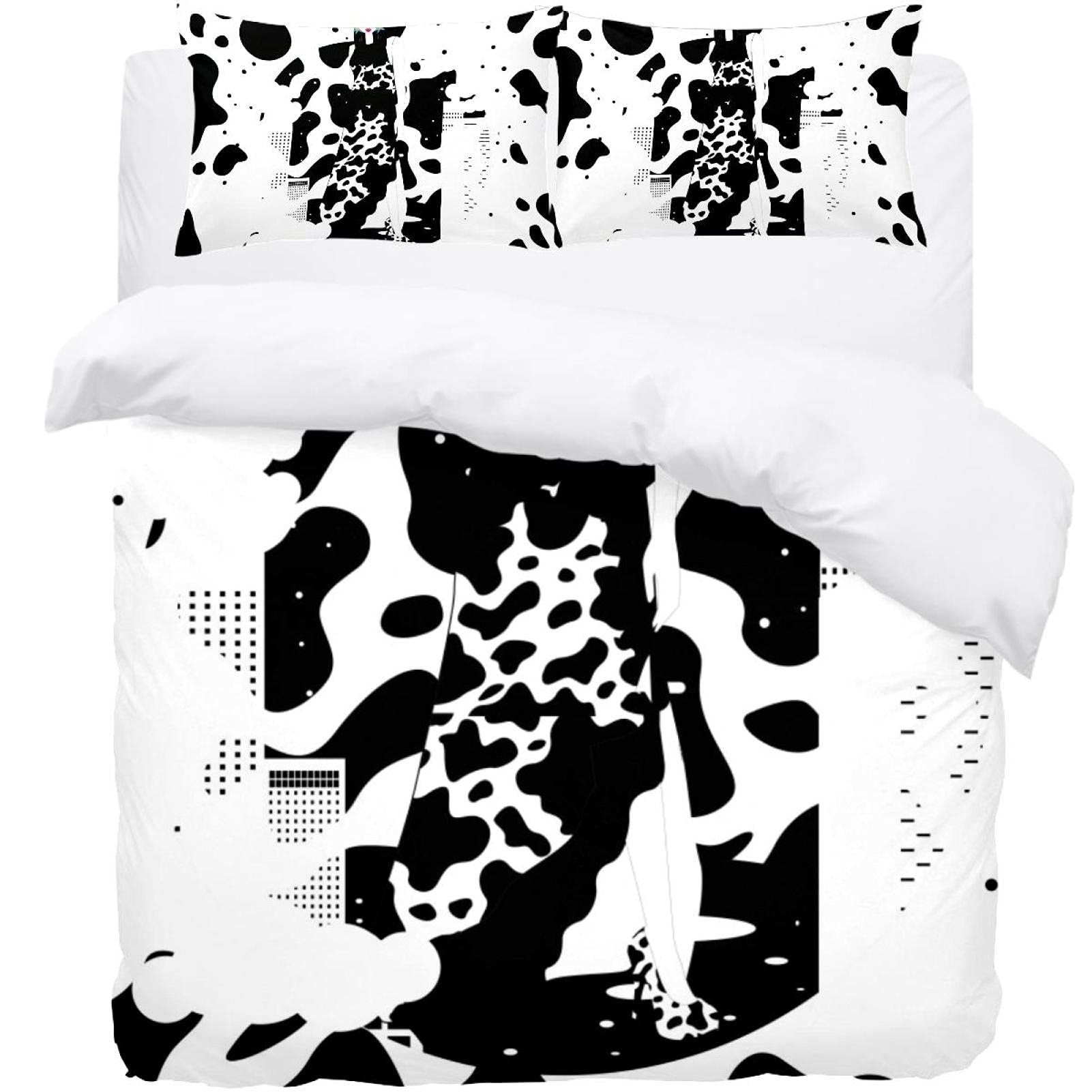 Housse de couette motif vache pour une décoration de chambre style chalet de montagne