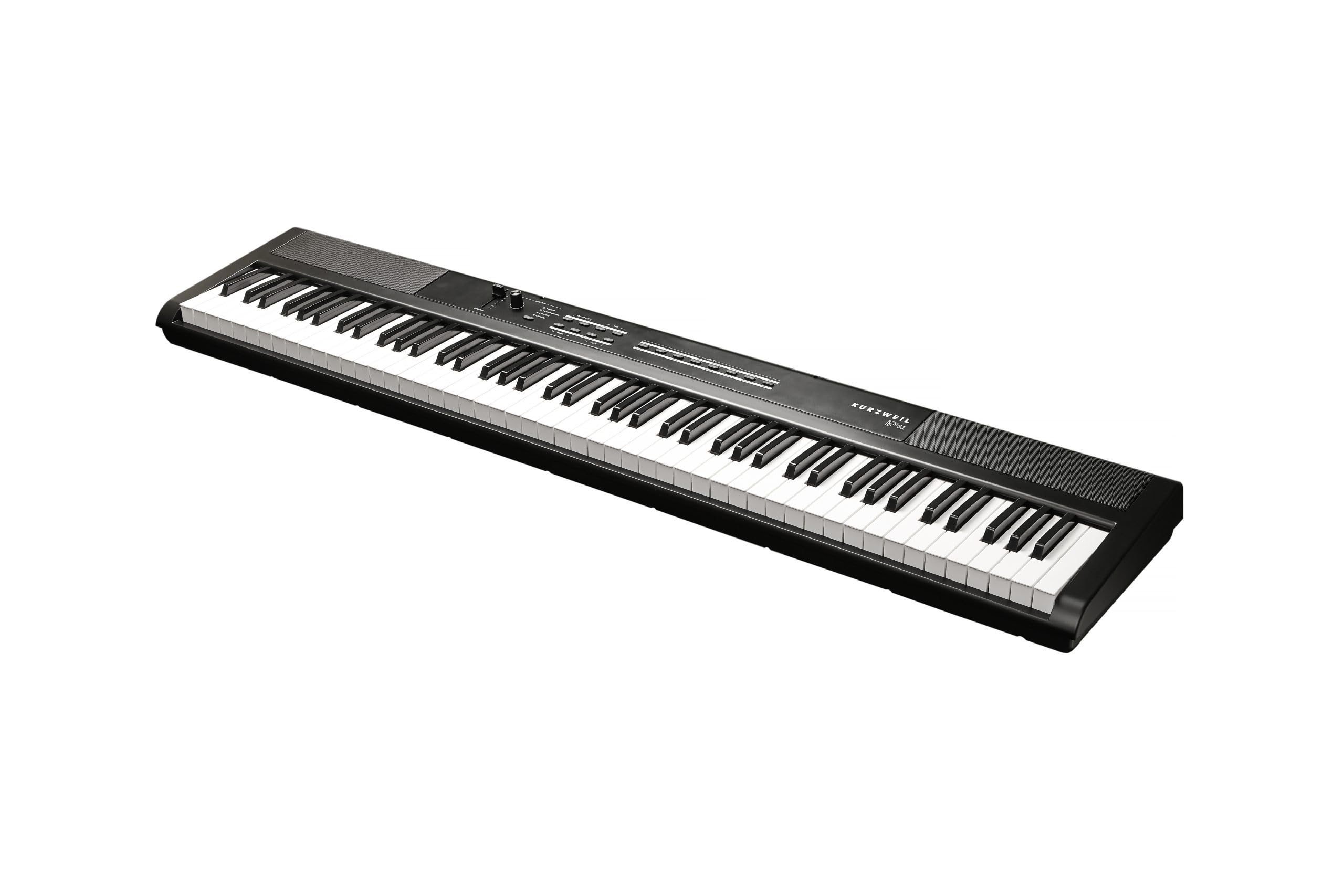 Kurzweil KaS1 Piano numérique, 88 touches, mécanisme marteau, polyphonie 128 voix, noir