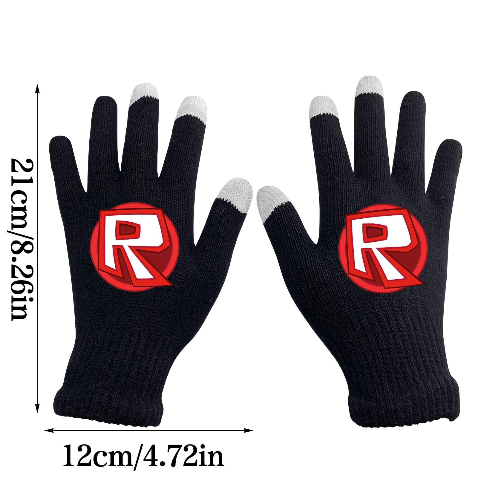 Gants Tactiles Roblo d'Hiver Tricotés Chauds et Doux Pour Sport Usage Quotidien