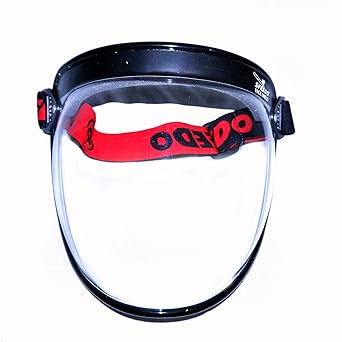 Hotdeal Unisex Full Face Protection for Lab, Home, Rider, Industrial Worker with Adjustable Strap Bubble Face Shield (1 Pc)