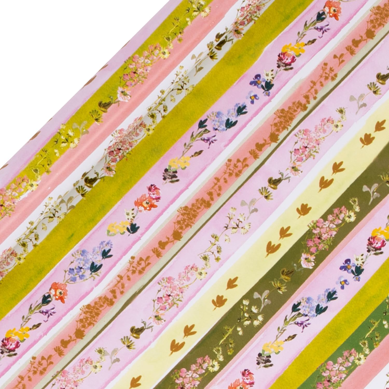 Glick Luxury Roll Wrap, Linea Floral, Wrapping Paper 4 metres x 70 cms, Suitable for Birthdays & Other Celebrations