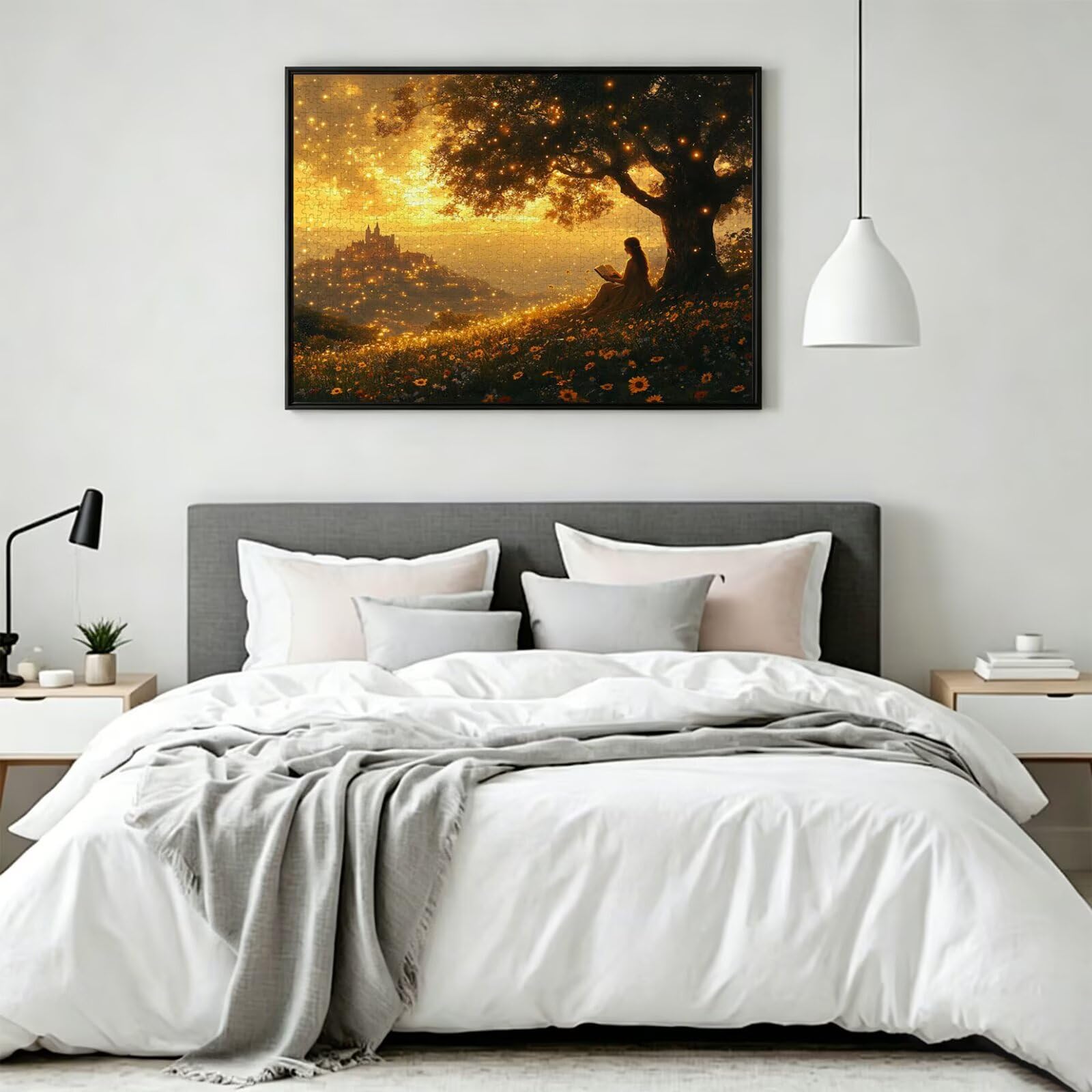 Puzzle 1500 sztuk Zachód słońca Trudne drewniane puzzle, n-464 | Niemożliwe wyzwanie, inteligentna gra zręcznościowa, gry logiczne dla całej rodziny, pomysł na prezent, drzewa