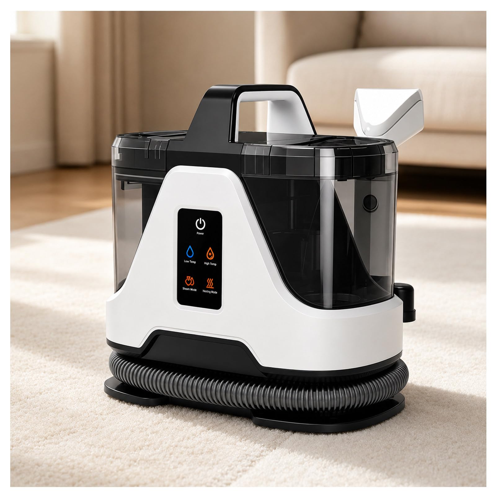 MIAOXIAOLONG Máquina Limpiadora de Alfombras y Tapicerías - Champú de 1700W para Limpieza de Sofás, Sofás, Asientos de Auto, Telas, Colchones, Extractor de Manchas para Muebles
