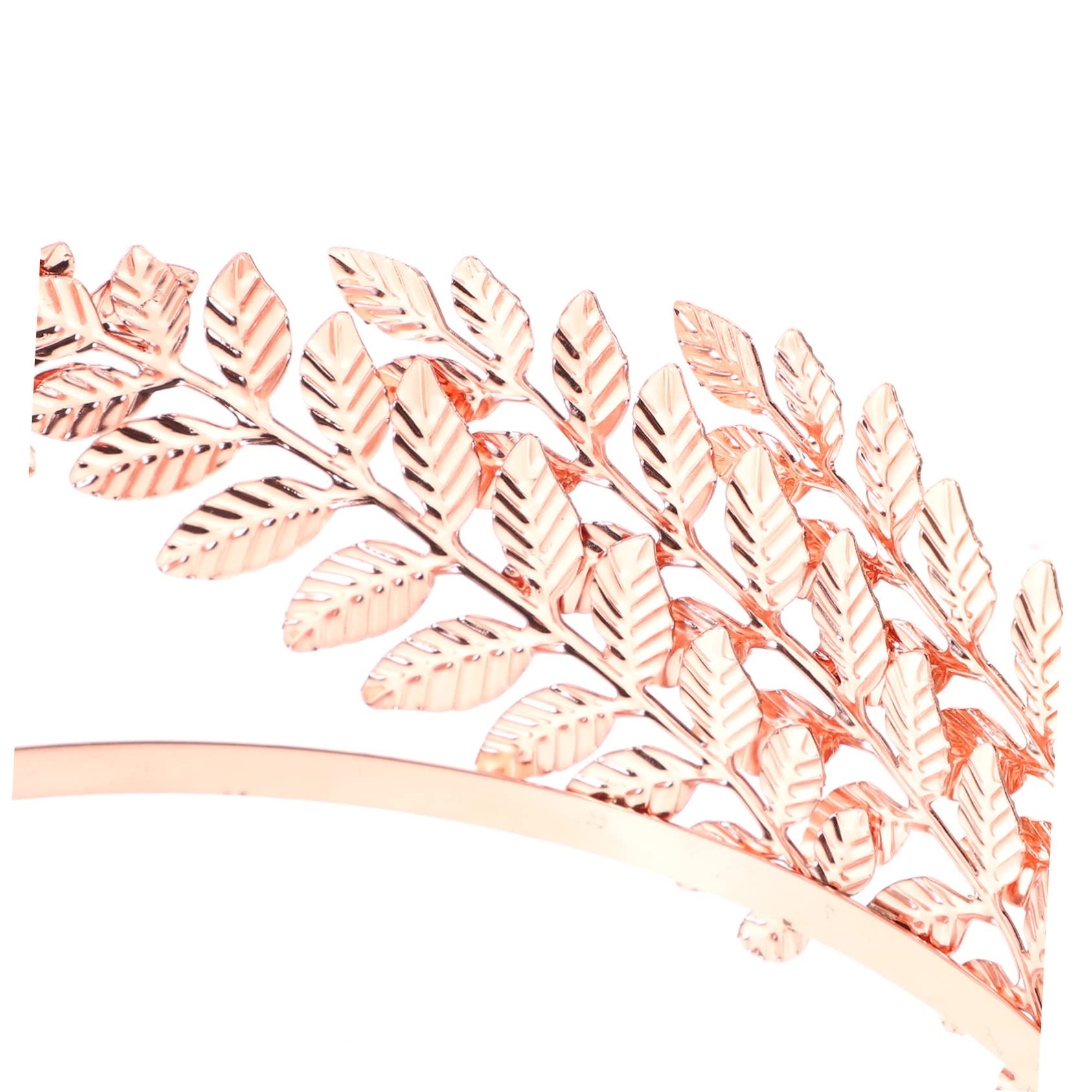 LIFKOME 1Pc Baroque Leaf Crown Hair Hoop Rose Bridal Hair Accessories for Weddings Birthdays Special Occasions Elegant Hair Jewelry Unique Design for Women