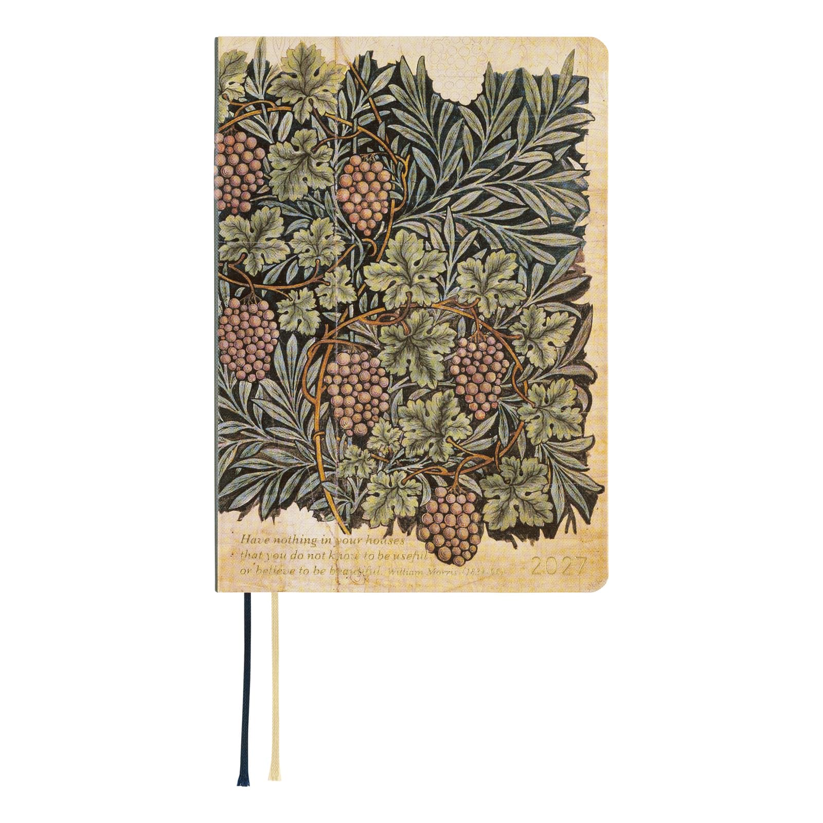 Hobonichi Techo HON A6 2027 – V&A Series: Vine (English, January Start Planner)