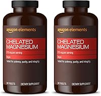 Vista 5 de Yaxa Elements - Glicinato de magnesio quelado, 270 mg por porción (2 tabletas), vegano, 240 tabletas (el empaque puede variar)