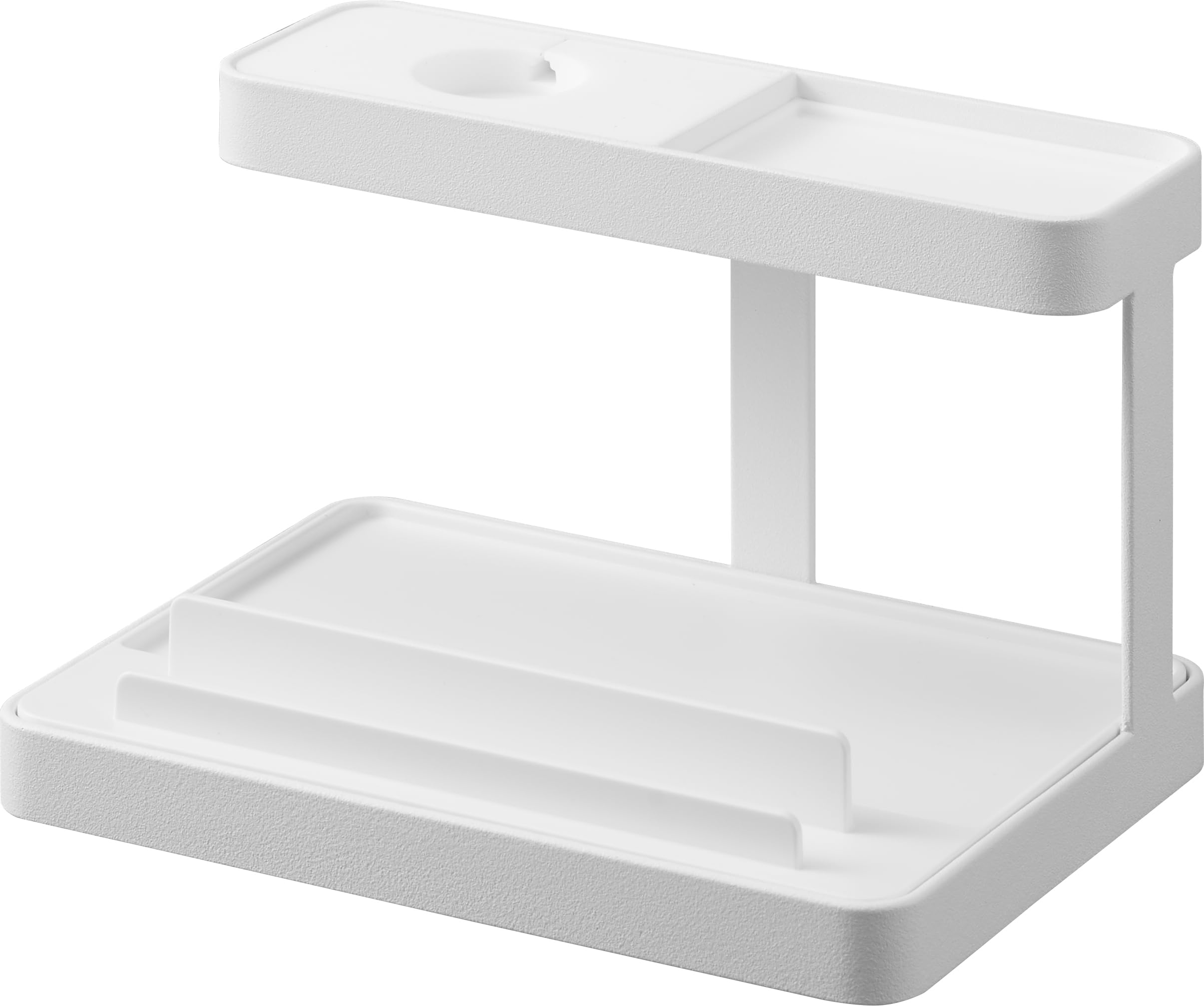 YAMAZAKI 1871 TOWER Smartphone & Device Charging Stand, white, Steel / ABS Resin / Silicone, 16 x 11.6 x 10 cm