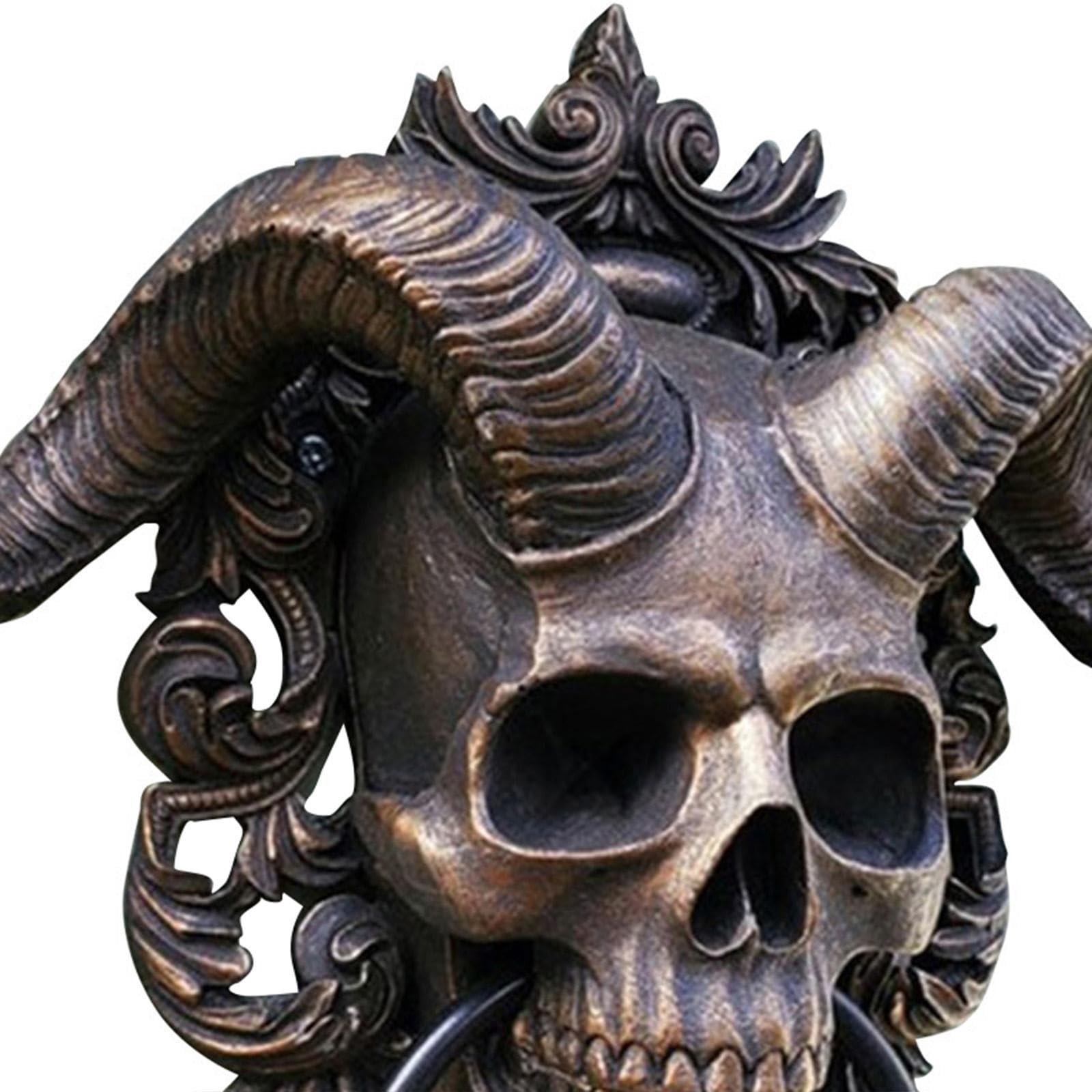 CLUB BOLLYWOOD® Sheep Skull Head Statue Sheep Head Skull Sculpture for Front Door Decoration | Home D?©cor | Figurines | Figurines | Figurines | 1 Goat Skeleton Head Door Knocker Decor