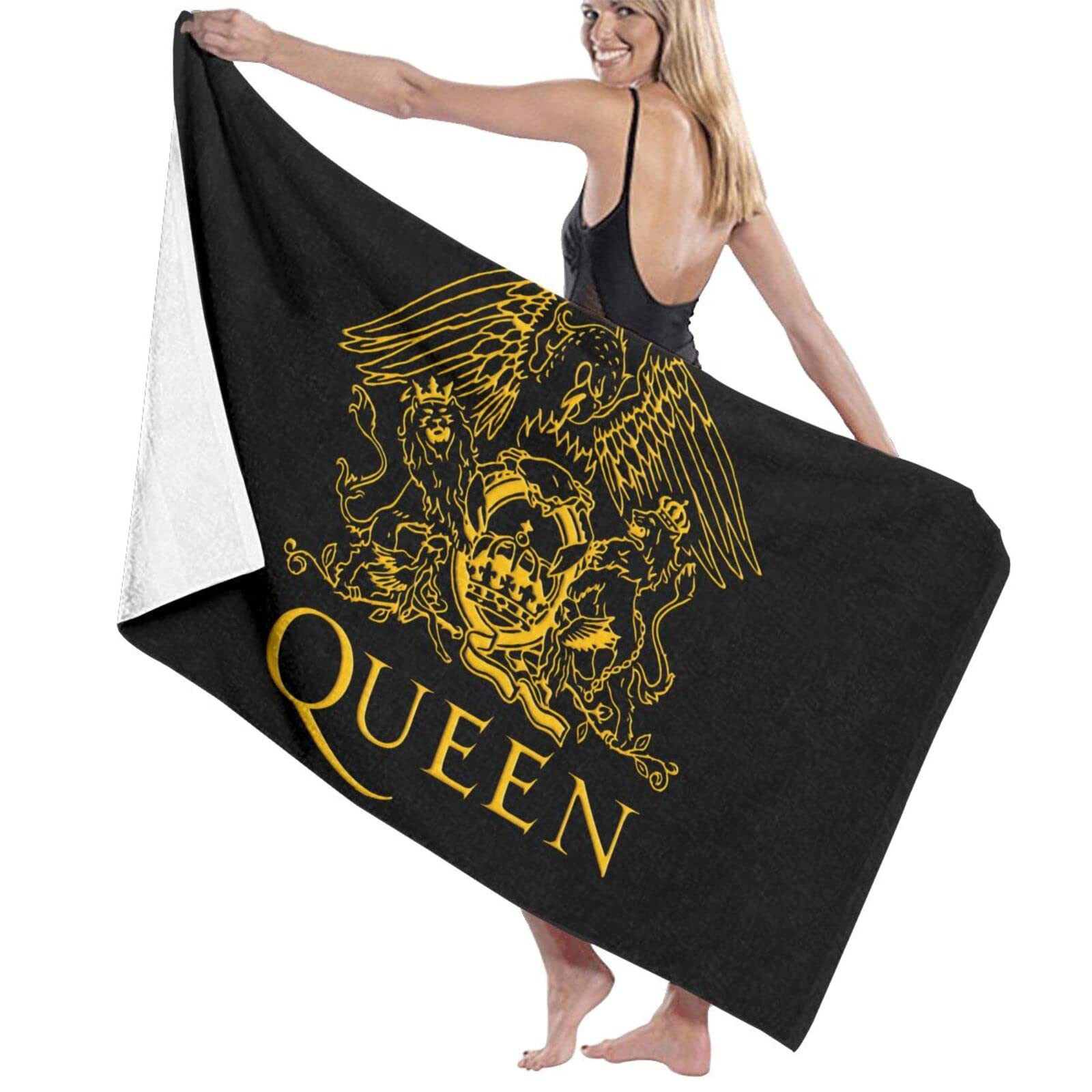 Amazon｜Queen Logo クイーンのロゴ バスタオル タオル ビーチタオル