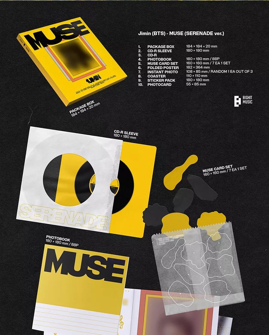 Amazon.com: BTS Jimin MUSE 2nd Solo Album [BLOOMING + SERENADE +