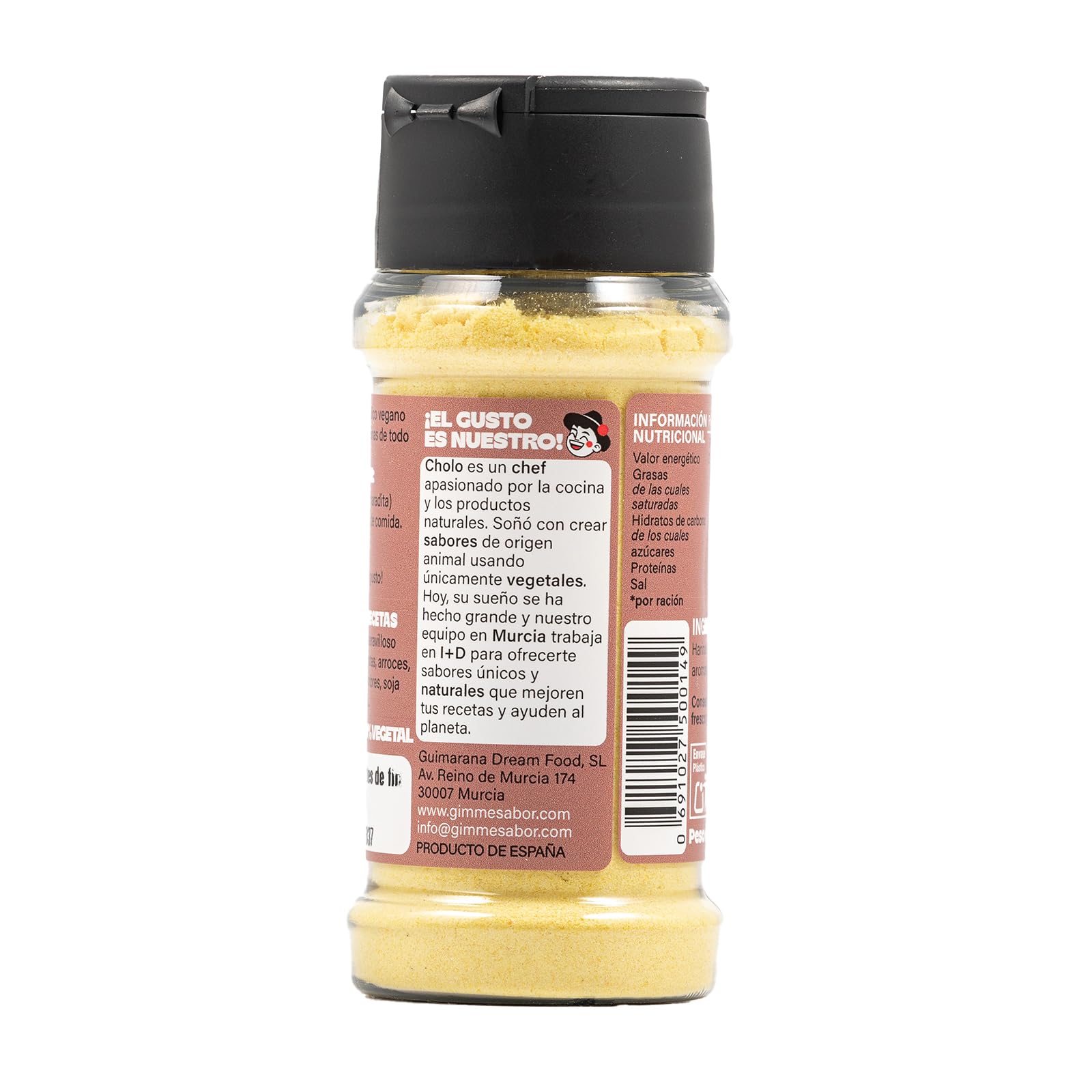 Sazonador Vegano Sabor Queso Parmesano 55 g – Mezcla de Especias para Pasta y Verduras – Sin Gluten, Sin Lácteos y Sin Soja – Gimme Sabor — view 4