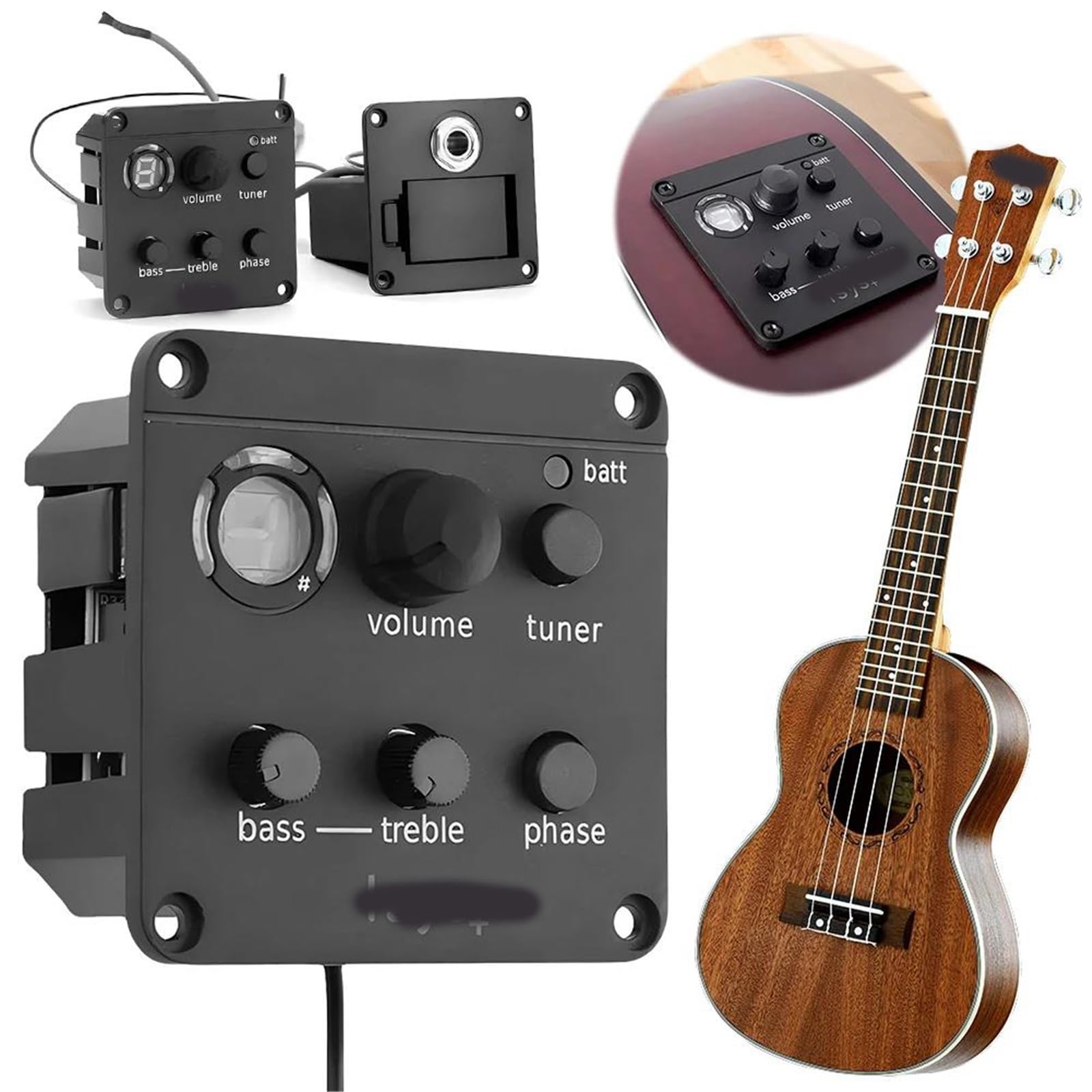 Pickup piezoelettrico per chitarra acustica equalizzatore accordatore classico accessori per strumenti musicali Pickup Chitarra Acustica