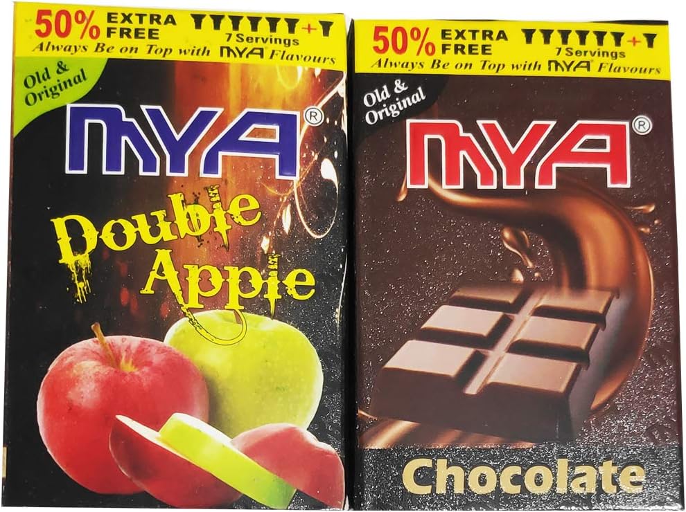 ASHDIM Set of Two (2) Chocolate and Double Apple Hookah Flavour (Pack of 2)