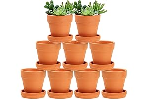 Juvale Small Terracotta Pots 3 Inch, for Succulents and More
