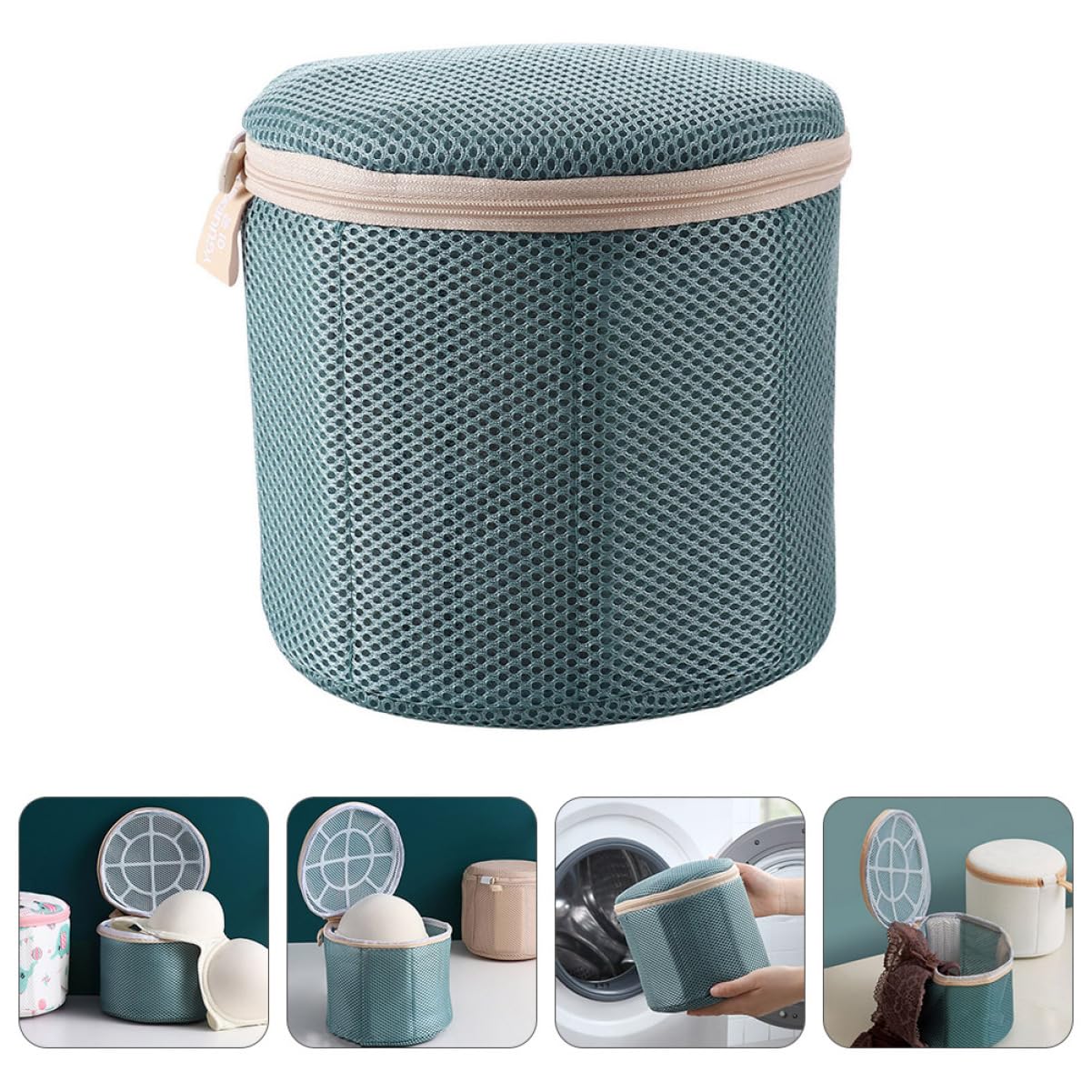 Alipis 2piezas Bolsa De Lavandería Reutilizable Para Sujetadores Bolsa De Lavado Cremallera Protección Para Ropa Interior y Lencería Para Máquina De Lavar