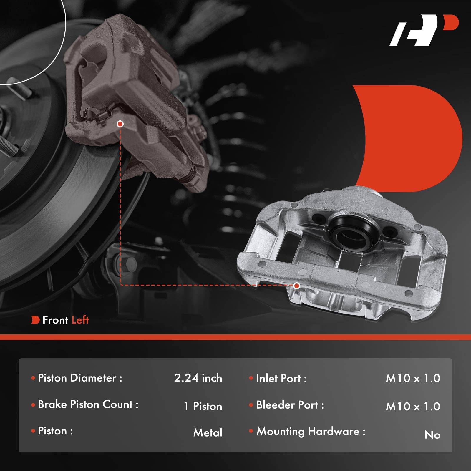 Amazon.com: A-Premium Disc Brake Caliper Assembly Without Bracket