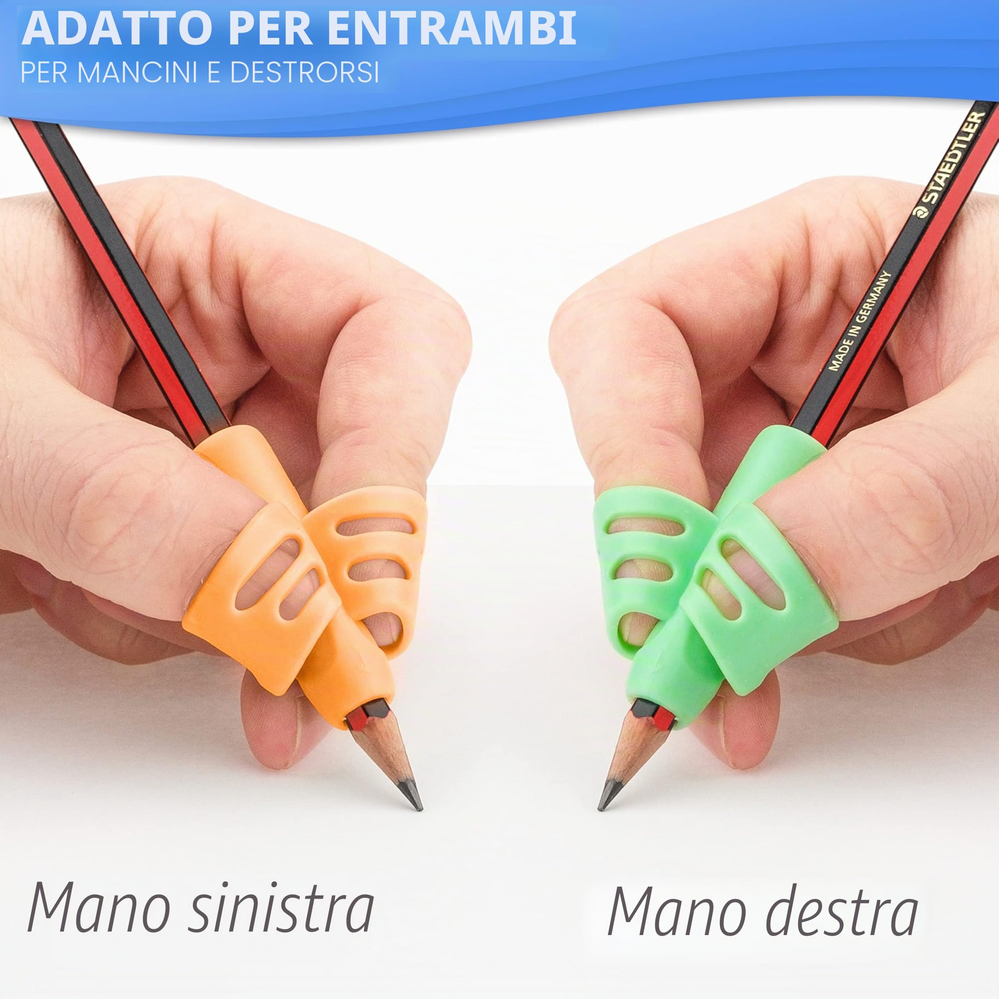 Stylo Impugnatura Matita Bambini, Confezione da 6, Impugnature Ergonomiche