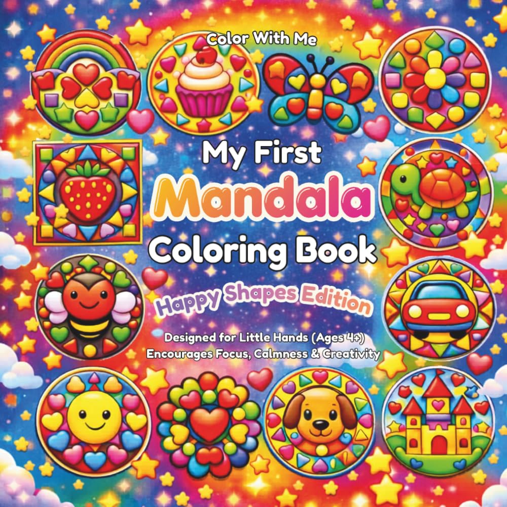 My First Mandala Coloring Book: Happy Shapes Edition