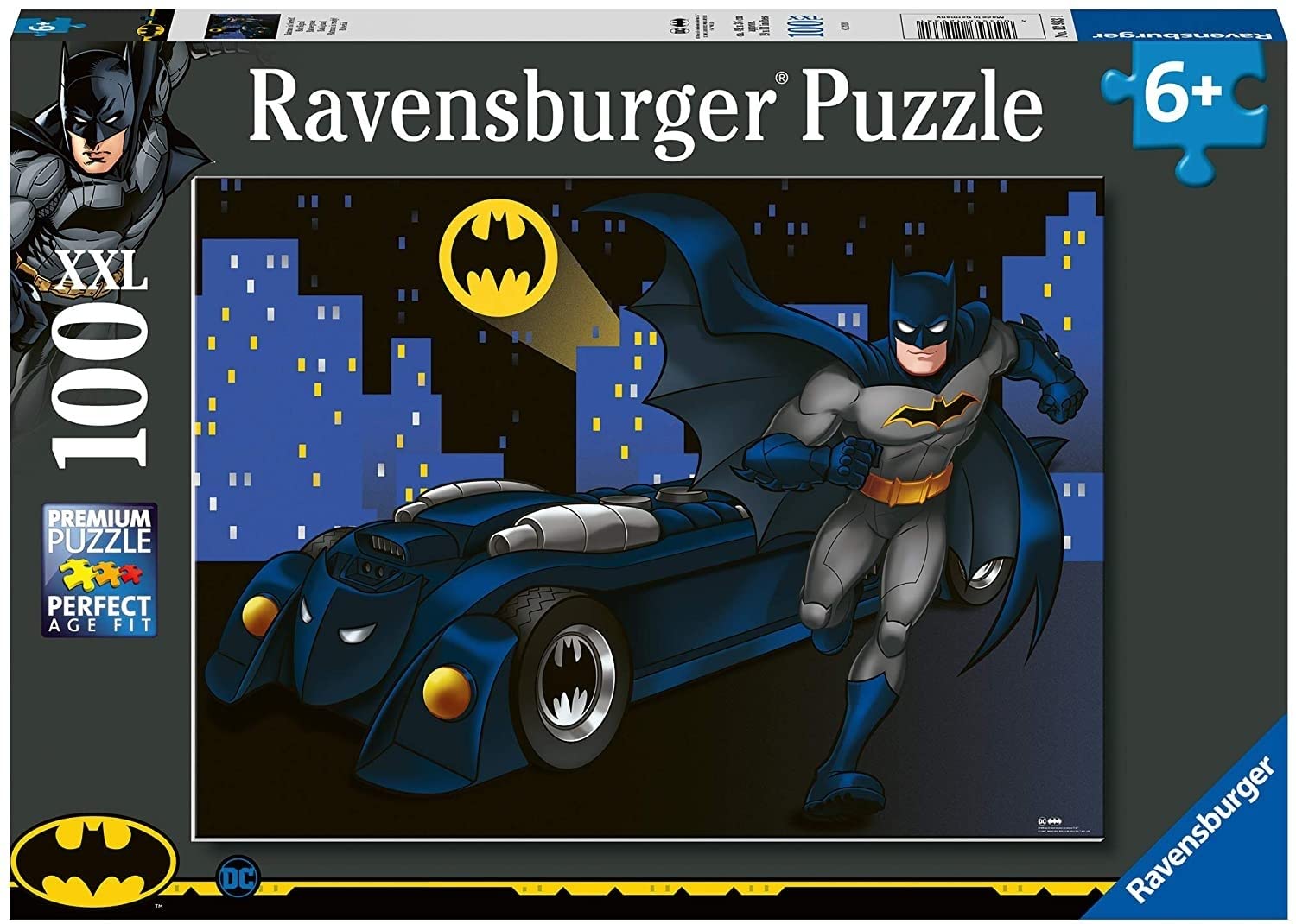 Ravensburger Batman-Puzzle, 100 XXL-Teile, Puzzles für 6 Jahre alte Kinder, Batman-Kollektion, Lern- und Spaßspiele, Geschenkideen
