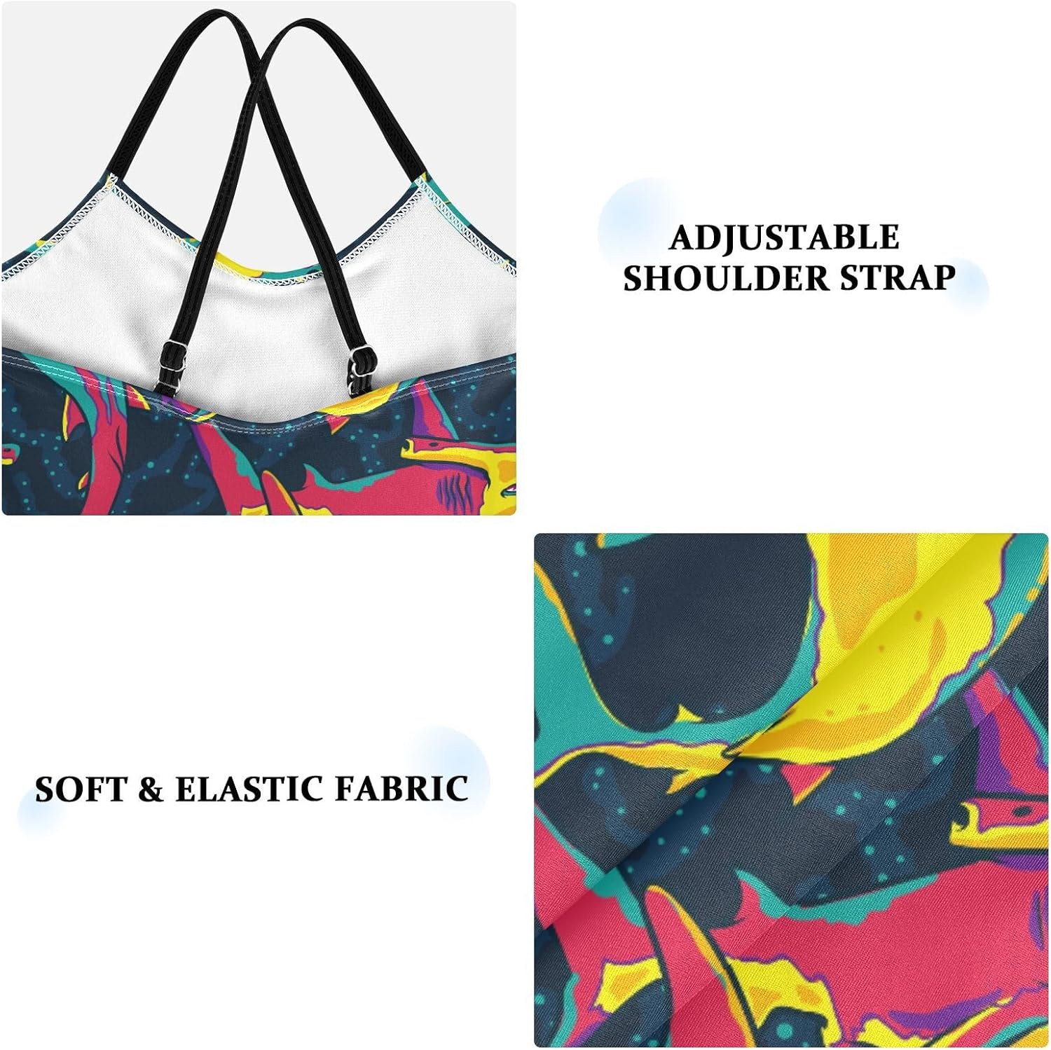 Horses Animals Girls Swimsuit One Piece Bathing Suit for Baby Girls' Swimwear 3-10T