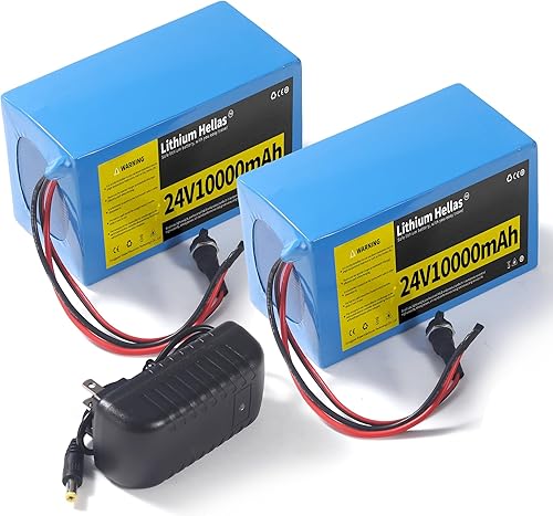 Miniatura 8 de Batería de litio de 24V 5Ah con cargador de 29.4V 1A, batería recargable de 24 voltios para proyectos de bricolaje