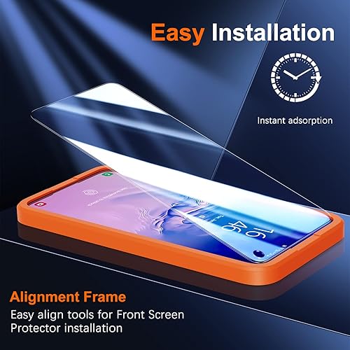 Miniatura 16 de UniqueMe [Paquete de 2+2+1] Compatible con Samsung Galaxy S23 Ultra 6.8 pulgadas, protector de pantalla de TPU flexible, protector de lente