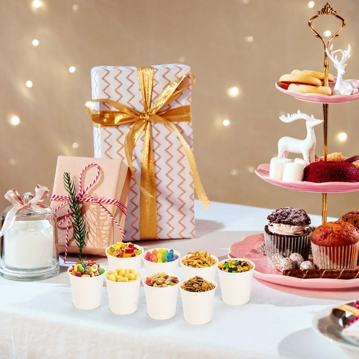 Nicunom 1000 Pack 2 oz Paper Cups, Mouthwash Cups Bathroom Cups Mini Paper Cups Small Disposable Cups for Party, Picnic, Travel, White - Image 5