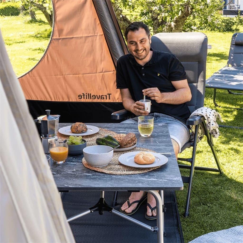 travellife campingstuhl Barletta Comfort Verstellbar L Dunkelgrau Garten Color:Black/Mirror Gold Neuheiten und Ausbau des Category:Kinder Jugend_3