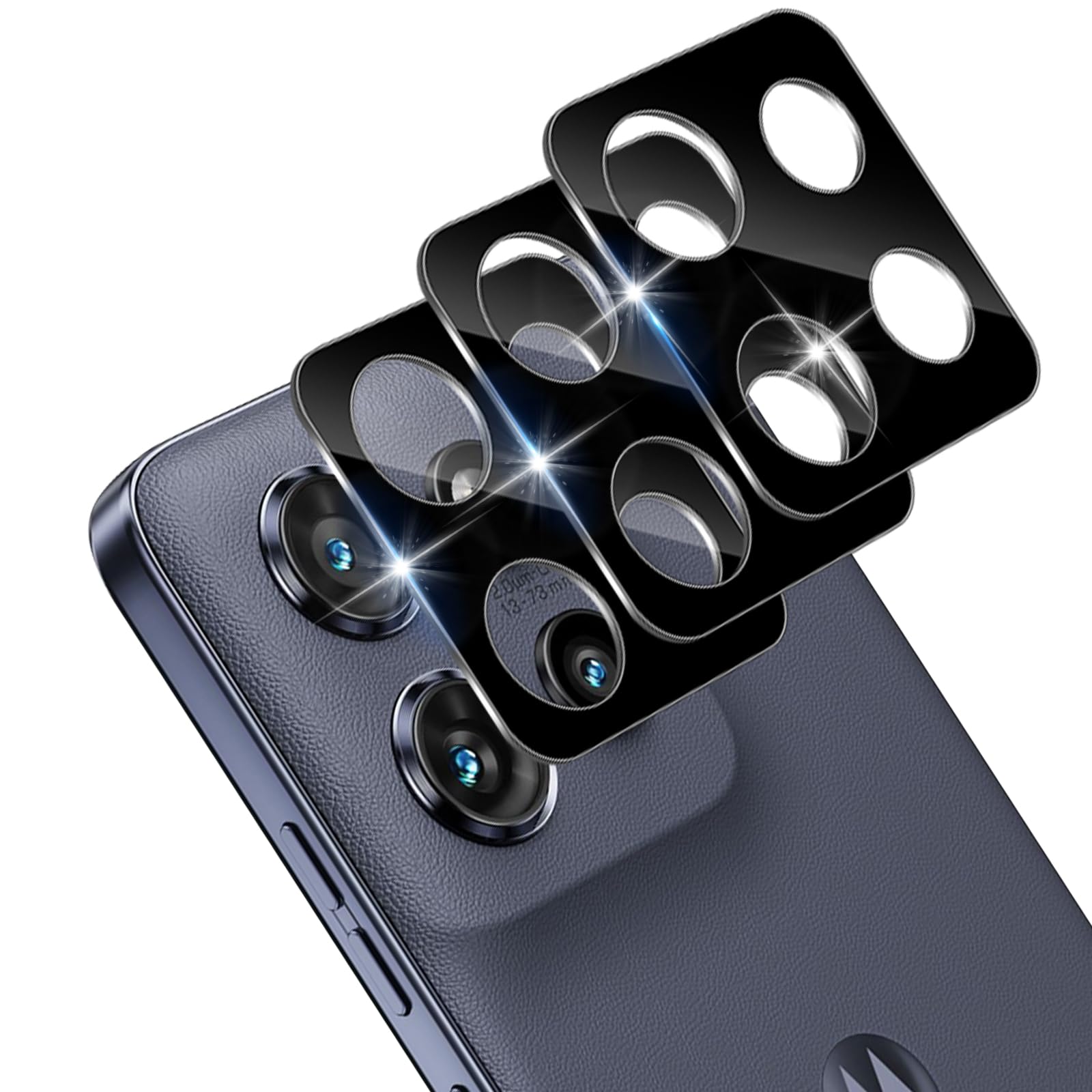 Xunzii 3 Pezzi Vetro Temperato 9H Per Fotocamera Motorola Moto Edge 50 Neo – HD E Anti-Graffio
